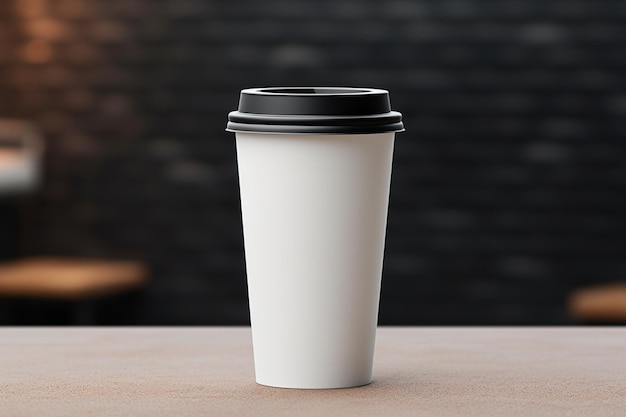 Una semplice tazza di caffè per un mockup