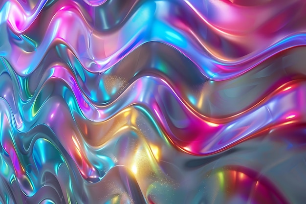 una serie colorata di liquidi è creata dall'artista