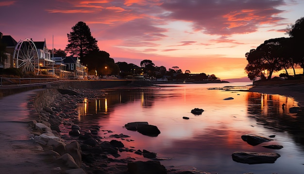 Una sinfonia del tramonto sul mare