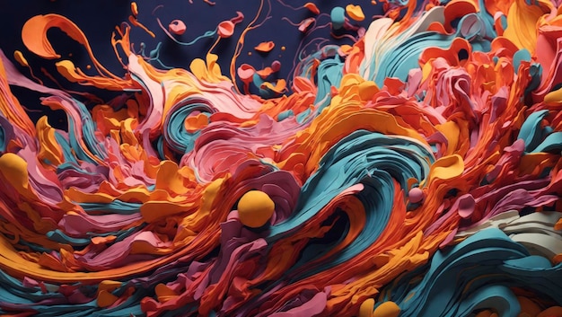 Una sinfonia di colori vorticosi