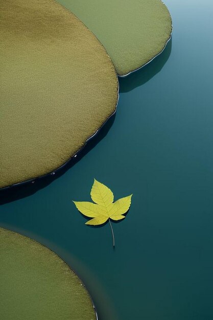 Una singola goccia d'acqua luccicante si aggrappa delicatamente al bordo di un sottile ramo d'albero in posizione