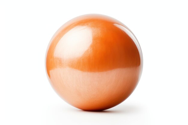 Una singola palla da bowling isolata su uno sfondo bianco