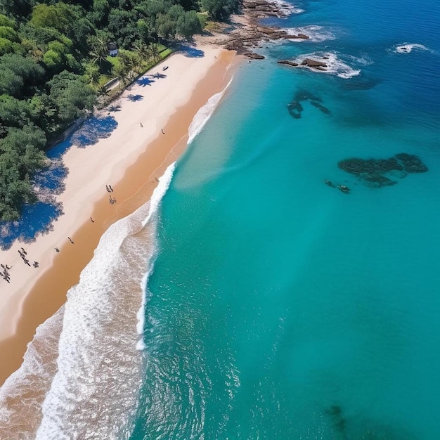 una spiaggia con una spiaggia e un cartello che dice spiaggia