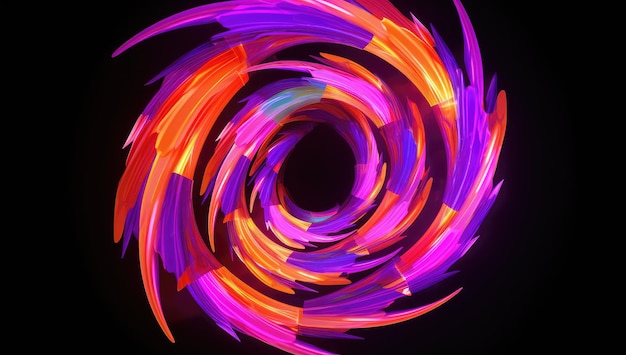 Una spirale colorata con sopra la scritta light