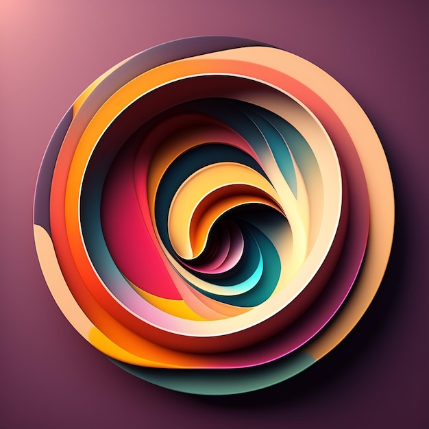 Una spirale colorata con un disegno a spirale che dice "non sono un fan"