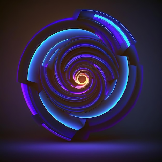 Una spirale colorata con una luce all'interno che dice "non sono un fan"