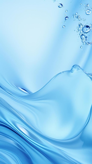 una spruzzata d'acqua blu con una spruzzata d'acqua che spruzza intorno ad essa.