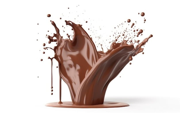 Una spruzzata di cioccolato con sopra la parola cioccolato