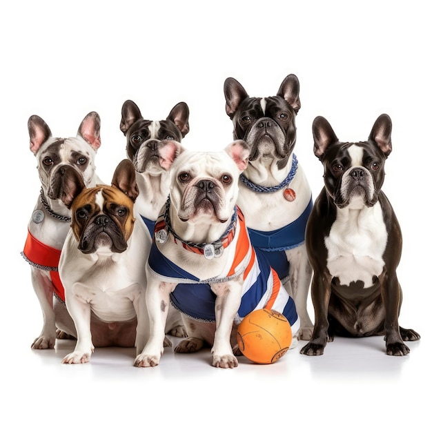 Una squadra di cane da basket