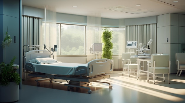 Una stanza in una foto dell'ospedale