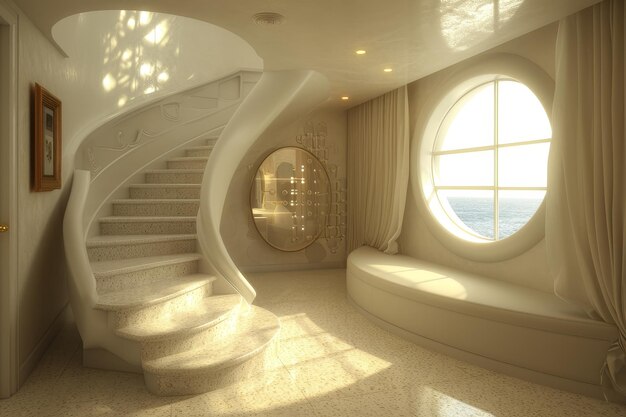 una stanza moderna e semplicistica con idee di ispirazione per lo stile di decorazione d'interni di una casa moderna