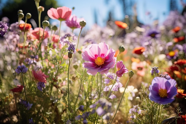 Una storia di fiori selvatici La colorata tavolozza della natura