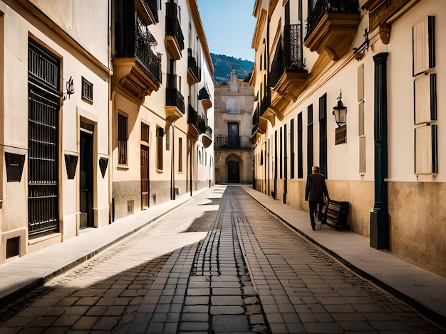 Una strada nel centro storico di Siviglia