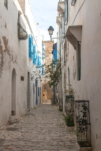 Una strada nella Medina di Tunisi Tunisia