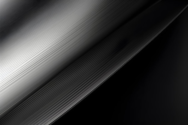 Una superficie nera e argento con uno sfondo nero