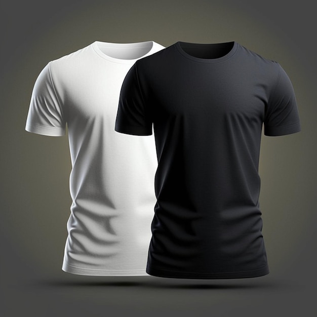 Una t-shirt in bianco e nero con sopra la scritta t-shirt.