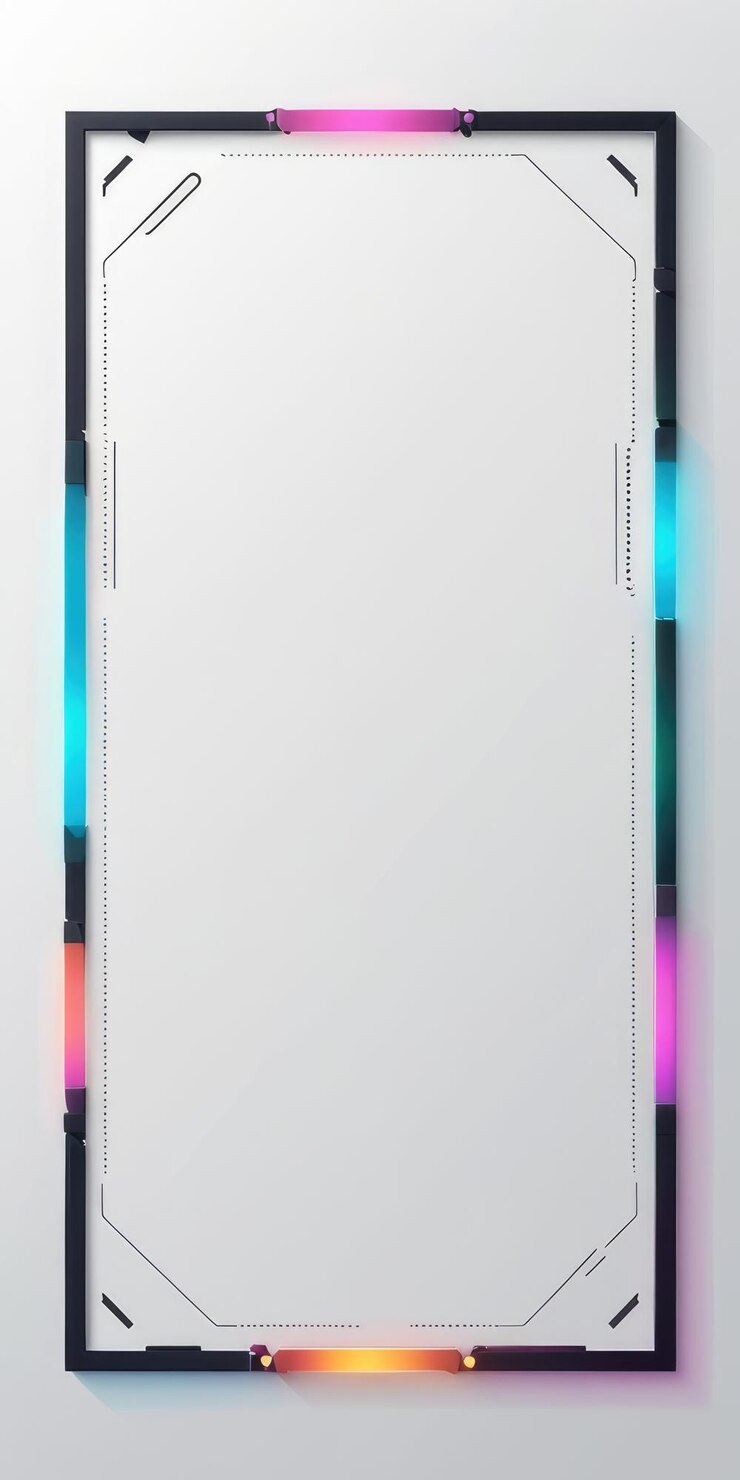 una tavola bianca con luci multicolori su di essa