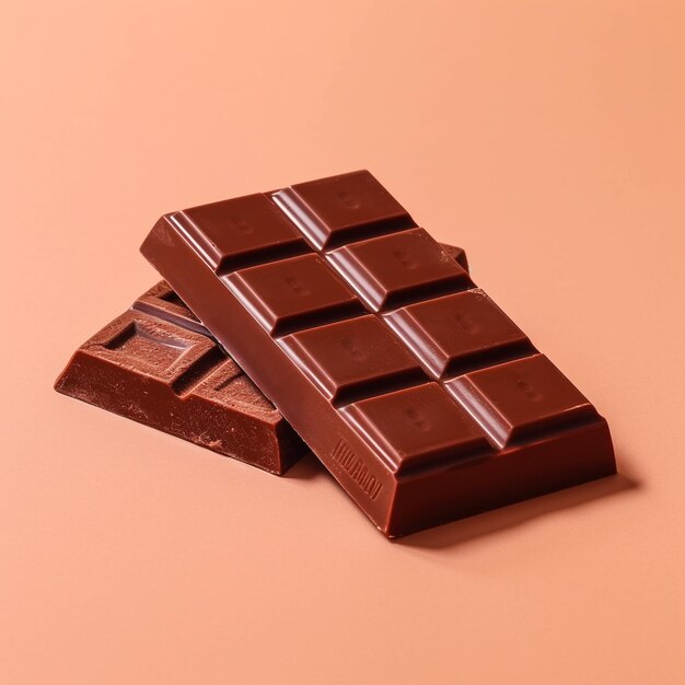 Una tavoletta di cioccolato con sopra la scritta "cioccolato".