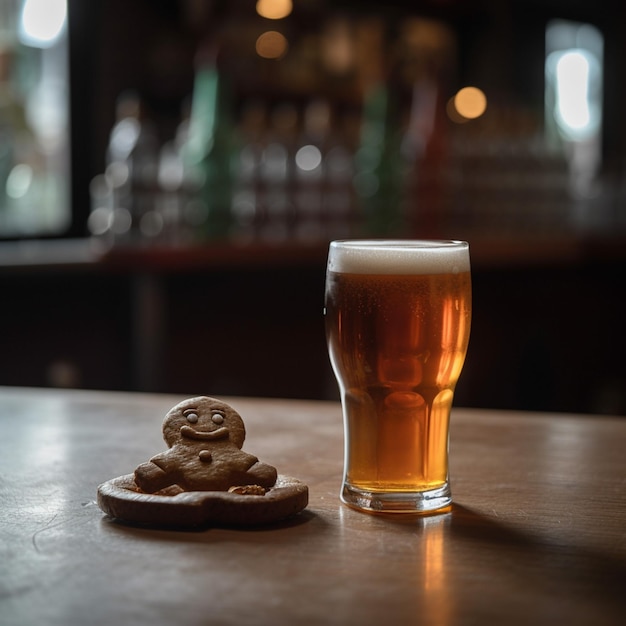 Una tazza di birra.