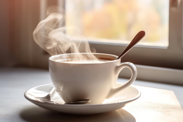 Una tazza di caffè AI generativa