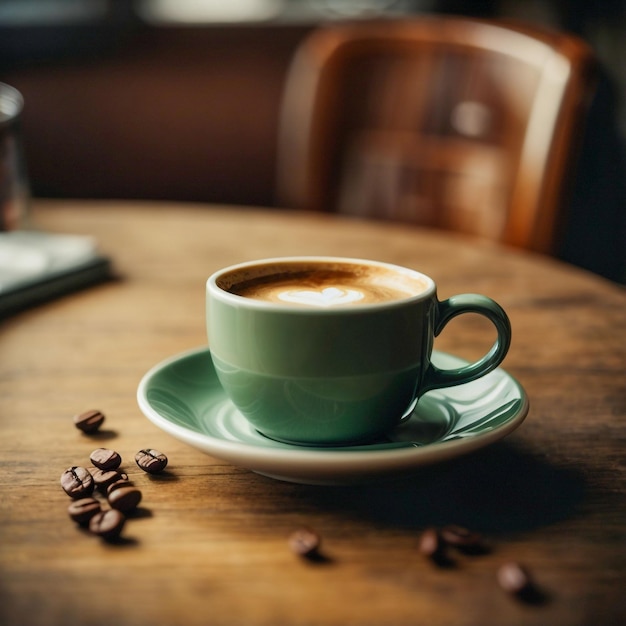 Una tazza di caffè cappuccino.