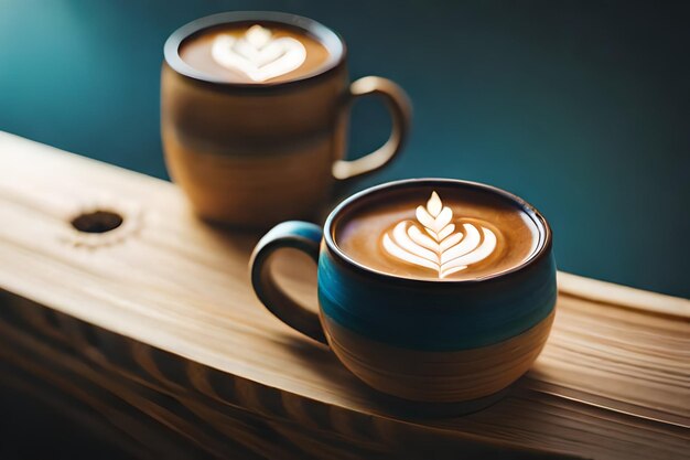 una tazza di caffè con il logo sopra