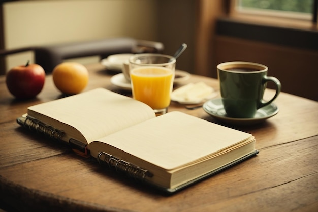 Una tazza di caffè e una caffettiera con l'arco dell'amore