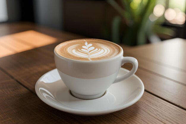 Una tazza di caffè Latte Art