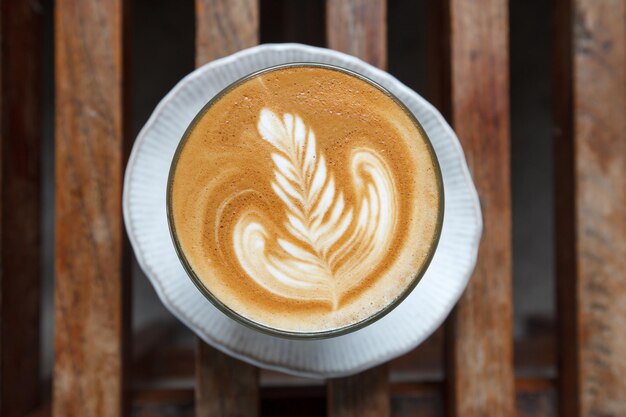 Una tazza di caffè latte