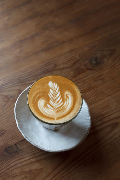 Una tazza di caffè latte