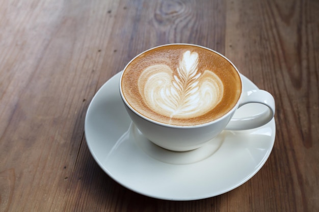 Una tazza di caffè latte