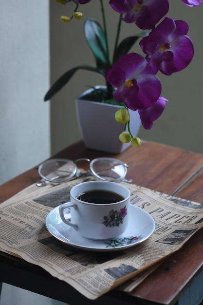 una tazza di caffè