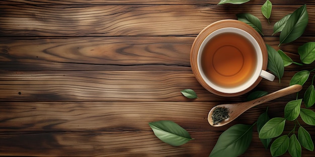 Una tazza di tè perfetta per la stagione autunnale goduta dalla finestra
