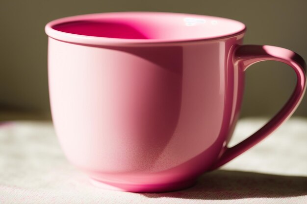 Una tazza rosa The Pink Serenity Mug Generative AI