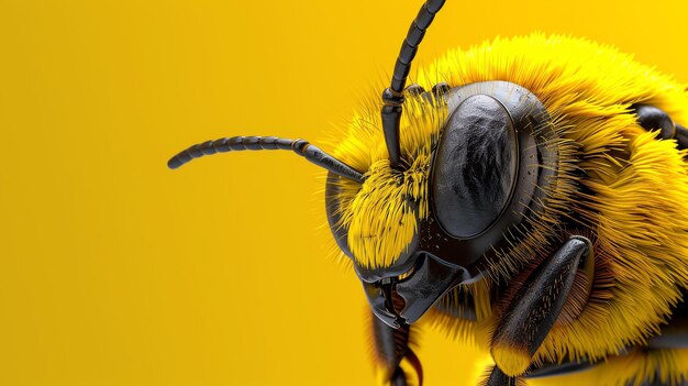 Una testa d'ape è una meraviglia della natura