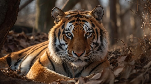 Una tigre nel bosco