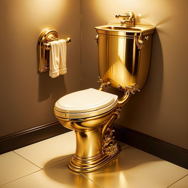 Una toilette d'oro