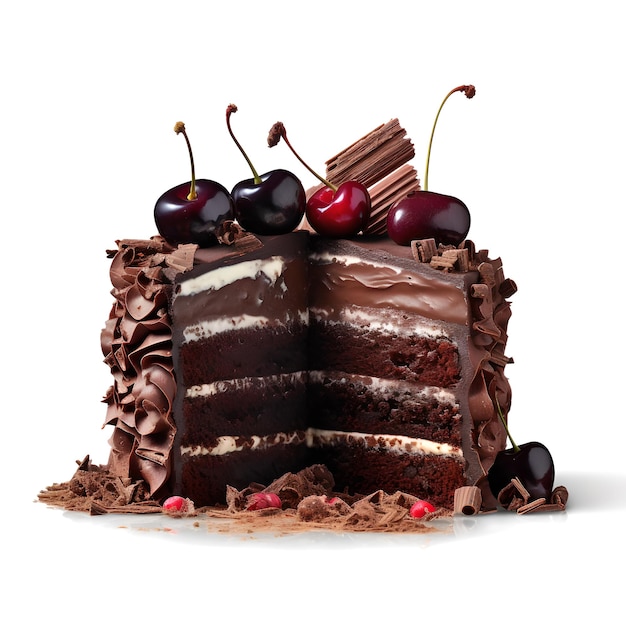 Una torta di cioccolato