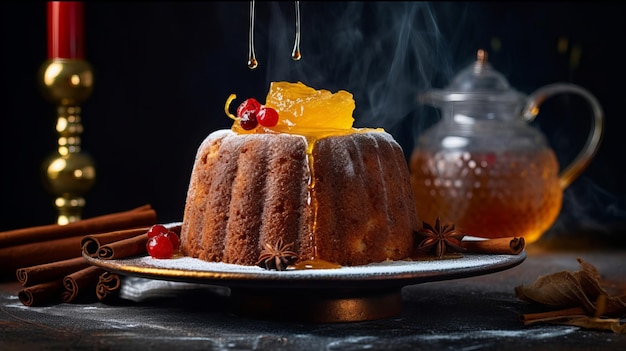 Una torta di frutta deliziosa per le celebrazioni