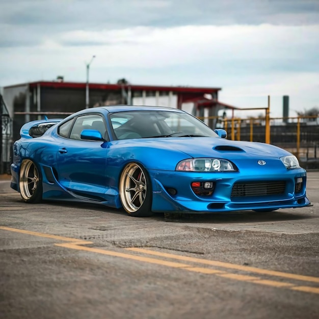 una Toyota Supra Mk4 su una strada