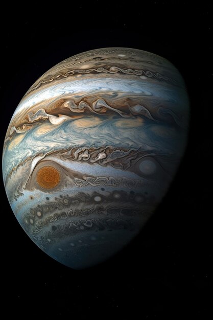 Una trama di colore bianco marrone di Giove terrestre