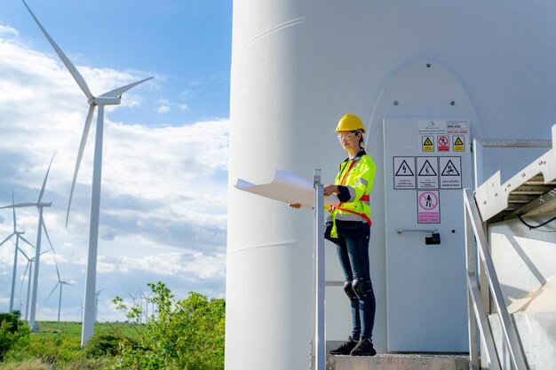 Una turbina eolica Generatore eolico di elettricità