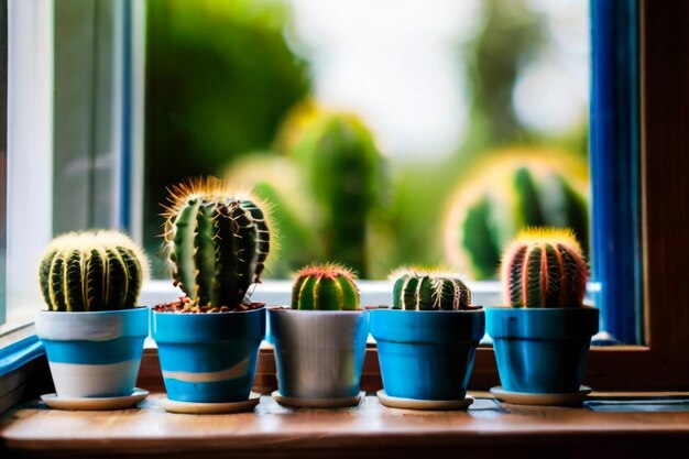 Una varietà di bellissimi cactus