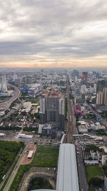 Una veduta aerea della città