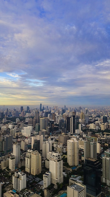 Una veduta aerea della città