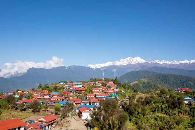 Una veduta del villaggio di Shimla