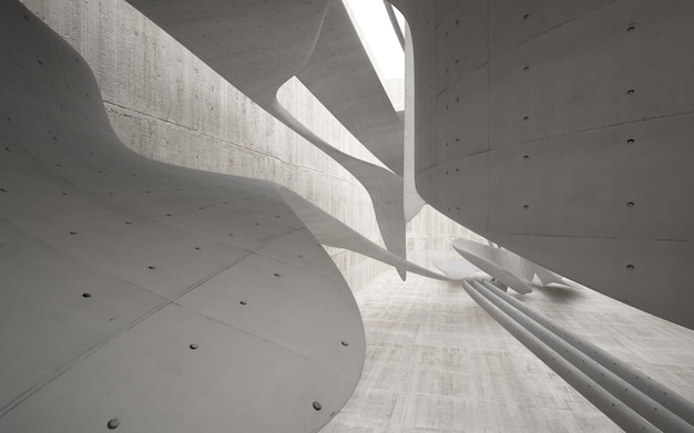 Una veduta dell'interno dell'edificio, realizzato dall'arch.