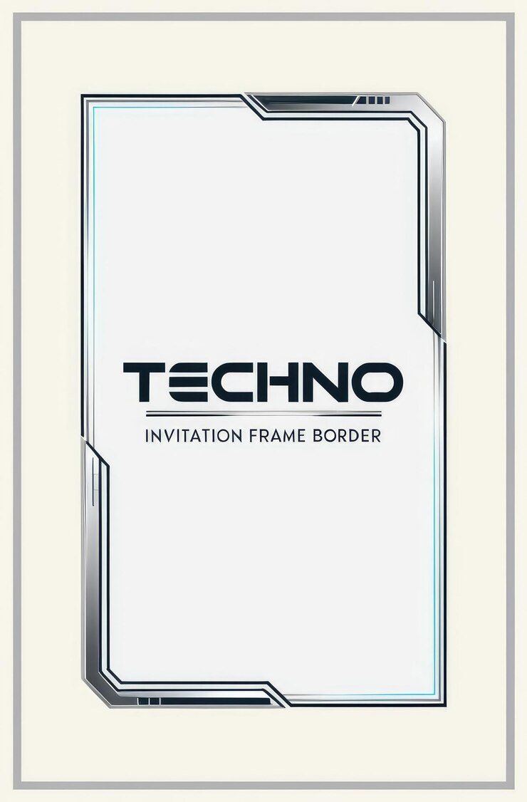una vetrina bianca con le parole "tecnologia" sopra