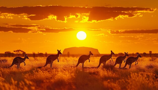 una vibrante scena dell'entroterra australiano