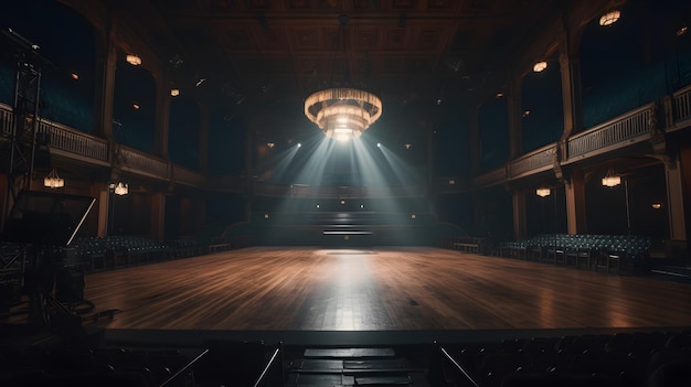 Una vista del palco dal palco dell'auditorium.